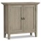 Simpli Home Redmond Solid Wood 32"Transitional Low Storage Cabinet , Modern